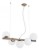 Lampa sufitowa OSSO 5xE14 patyna Lemir zachwyca nowoczesną formą i białymi matowymi kulami. Regulowana wysokość 30-100 cm oraz podział świecenia 2+3 sprawiają, że idealnie sprawdzi się nad stołem w jadalni, salonie lub kuchni.