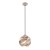 PALERMO Italux – lampa sufitowa wisząca w odcieniu szampańskiego złota. Metalowy klosz Ø22 cm dobrze komponuje się z drewnem, beżem i bielą. Nad stół lub stolik kawowy. 1×E27 max 40 W, wysokość 90 cm, możliwość skrócenia, IP20.