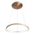 Lampa wisząca MORFI Italux 48W LED w kolorze szczotkowanego brązowego złota. Pierścień o średnicy 65 cm, ciepłe światło 3000K i 2640 lm. Możliwość skrócenia zawieszenia oraz współpraca ze ściemniaczem. Idealna nad stół.