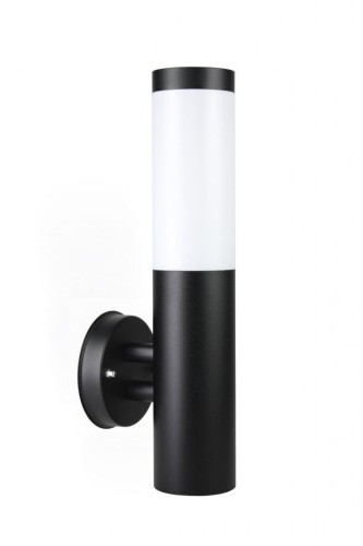 Kinkiet ogrodowy INOX SU-MA ST 025 BLACK to czarna lampa na elewację ze stali nierdzewnej i białym kloszem z poliwęglanu. Oprawa 1xE27 max 40W, IP44 i 230V sprawdzi się przy wejściu, na tarasie lub balkonie. Wysokość 33,6 cm. Żarówka do kupienia osobno.