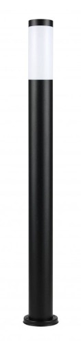 Lampa ogrodowa INOX SU-MA ST 022-1100 BLACK to czarny słupek 110 cm ze stali nierdzewnej. Biały klosz z poliwęglanu, gniazdo 1xE27 max 40 W i IP44 sprawdzą się przy ścieżce, tarasie oraz wejściu do domu. Średnica 7,5 cm, zasilanie 230 V.