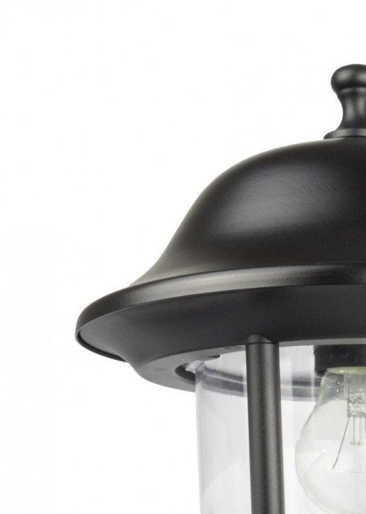Kinkiet zewnętrzny PRINCE 44 cm wysokość duży elewacyjny z aluminium. Klosz przezroczysty. Klosz z poliwęglanu. Możliwość wykonania opraw w eleganckiej patynie: mosiądz, srebro, miedź, zieleń i antyk