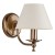Kinkiet SOFIA 18340 Alfa – elegancka lampa ścienna w kolorze patyny z białym abażurem. Wymiary 21×26 cm, oprawa na 1x E14 40W. Polska produkcja, klasyczny styl i solidne wykonanie idealne do salonu, sypialni, jadalni i korytarza