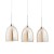 Lampa wisząca RONDA 3pł Alfa 60139 szampańska to eleganckie oświetlenie nad stół lub blat. Chromowana listwa, podwójne klosze (bursztynowy + biały), 3xE27. Wysokość 100 cm, szerokość 70 cm. Styl i funkcjonalność w jednym