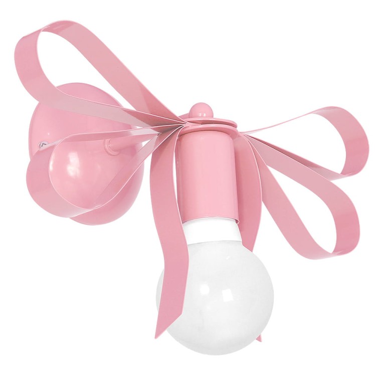 Kinkiet EMMA PINK MLP1038 Milagro to urocza lampa ścienna do pokoju dziewczynki. Dekoracyjna różowa kokarda przyciąga wzrok i nadaje wnętrzu wyjątkowy charakter. Oprawka E27 pozwala dobrać źródło światła odpowiednie do potrzeb dziecka.