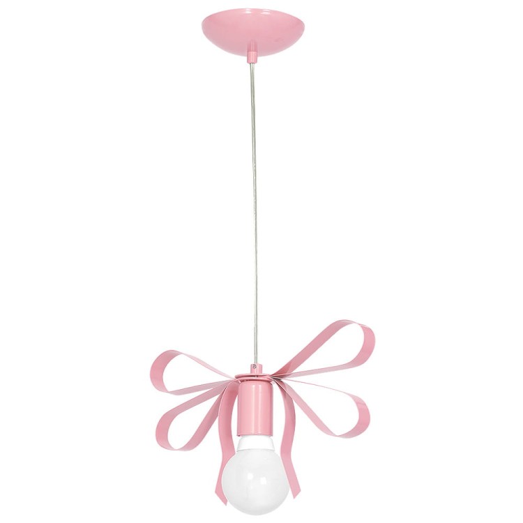 Lampa wisząca EMMA PINK MLP1039 Milagro to wyjątkowe oświetlenie do pokoju dziewczynki. Dekoracyjna różowa kokarda oraz pojedyncze źródło światła E27 tworzą efektowną ozdobę wnętrza i zapewniają przyjemne oświetlenie każdego dnia.