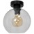 Lampa sufitowa SOFIA 1xE27 plafon czarny klosz kula MLP6573 Milagro