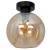 Lampa sufitowa SOFIA 1xE27 czarna klosz Amber MLP6575 Milagro