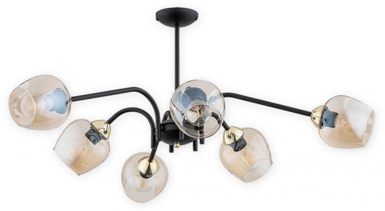naszelampy24-pl-lampa-sufitowa-katla-czarna-bursztynowe-klosze-lemir-O3066 W6 CZA + ZL.jpg