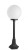 Lampa stojąca Kula słupek 73 cm z aluminium. Klosz kula w kolorze białym lub przydymionym. Oświetlenie alejki w ogrodzie. Na jedną żarówkę E27. Możliwość wykonanie lampy w kolorach patynowanych: miedzi, mosiądz, zieleń, antyk lub srebrnym.
