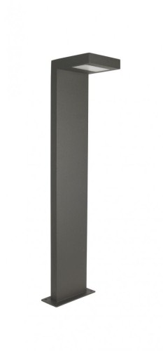 Lampa ogrodowa KARO KR-580 LED 10W w kolorze grafitowym. Wysokość 58 cm, strumień 720 lm i neutralne światło 4000K. Aluminiowy słupek z kloszem z poliwęglanu i ochroną IP54 do oświetlenia ścieżek oraz tarasu.