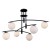 Lampa sufitowa SENAI Italux zachwyca czarną, satynowaną konstrukcją i 6 białymi kloszami w kształcie kul. Szerokość 91,5 cm sprawia, że doskonale oświetli salon, jadalnię lub sypialnię. Model na 6 żarówek G9 do 5 W.