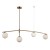 Lampa sufitowa SENAI 4xG9 z białymi kulami i mosiężną konstrukcją to wyjątkowa dekoracja salonu lub jadalni. Szerokość 110 cm pozwala efektownie oświetlić stół, wyspę kuchenną lub część wypoczynkową.