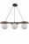 Stylowa lampa MIRROR 3xG9 z trzema kulistymi kloszami i dekoracyjną sklejką świetnie dopełnia wnętrza w stylu modern, scandi i japandi. Doskonała nad stół w jadalni, zapewnia równomierne światło i elegancki efekt.