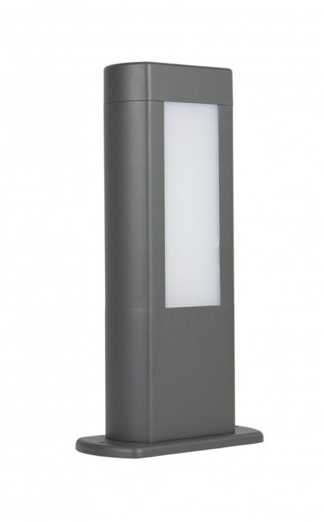 Lampa stojąca EVO 30 cm SU-MA to nowoczesne oświetlenie ogrodowe z aluminium i poliwęglanu w kolorze grafitowym. 8W LED, 560 lm, barwa 4000K, IP54. Dwukierunkowe świecenie idealnie rozświetla taras, podjazd czy ścieżkę, łącząc elegancję i funkcjonalność