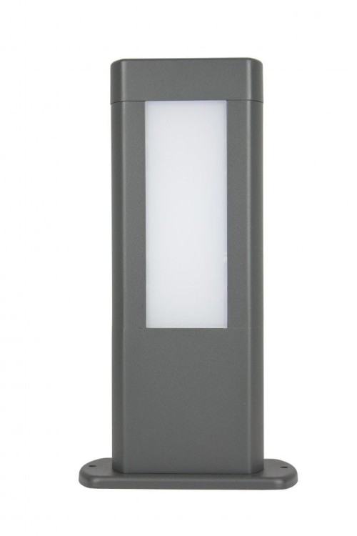 Lampa stojąca EVO 30 cm SU-MA to nowoczesne oświetlenie ogrodowe z aluminium i poliwęglanu w kolorze grafitowym. 8W LED, 560 lm, barwa 4000K, IP54. Dwukierunkowe świecenie idealnie rozświetla taras, podjazd czy ścieżkę, łącząc elegancję i funkcjonalność