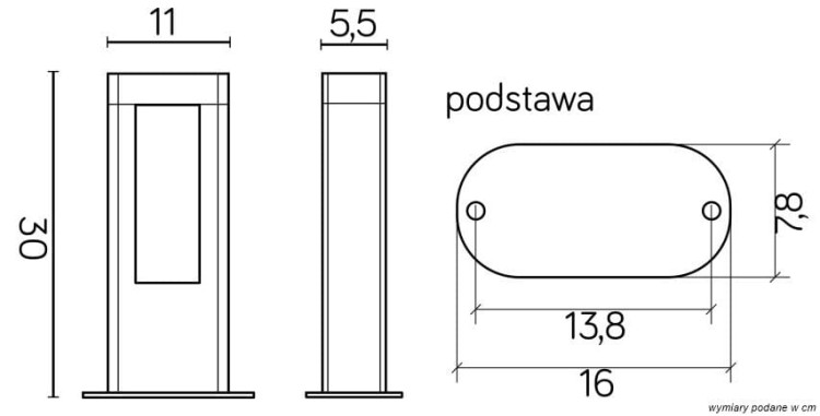 Lampa stojąca EVO 30 cm SU-MA to nowoczesne oświetlenie ogrodowe z aluminium i poliwęglanu w kolorze grafitowym. 8W LED, 560 lm, barwa 4000K, IP54. Dwukierunkowe świecenie idealnie rozświetla taras, podjazd czy ścieżkę, łącząc elegancję i funkcjonalność