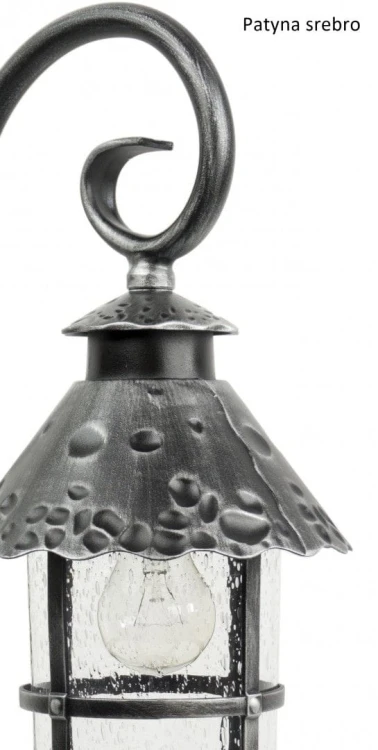 Elegancka lampa ogrodowa TOLEDO o wysokości 166 cm doskonale komponuje się z architekturą klasyczną i rustykalną. Ozdobne szkło z pęcherzykami powietrza pięknie rozprasza światło, tworząc przytulny klimat po zmroku.