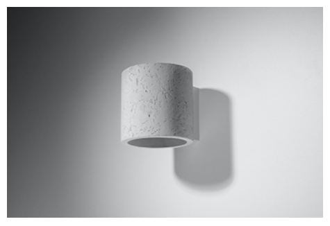 Kinkiet ORBIS beton 1xGU10 Sollux SL.0486 góra dół korytarz schody Industrial