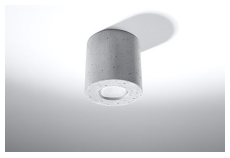 Plafon ORBIS beton Sollux Tuba 1xGU10 Industrial