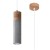 Nowoczesna lampa wisząca ZANE – betonowa tuba z detalem z naturalnego drewna. Minimalistyczny design do kuchni, jadalni i salonu. Wymienne źródło GU10 (max 40W) pozwala dobrać barwę i moc. Regulowana wysokość do 120 cm. IP20. Polska produkcja.
