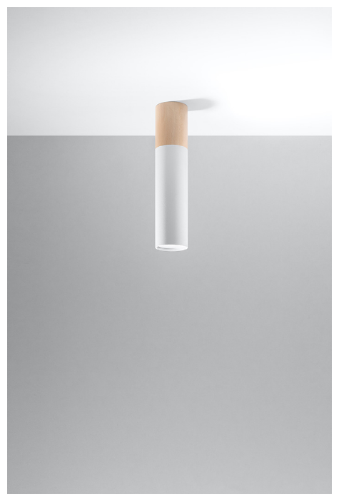 Nowoczesna lampa punktowa PABLO w eleganckim wnętrzu – minimalistyczny design, drewniany akcent i funkcjonalna forma. Idealna do salonu, kuchni lub przedpokoju w stylu skandynawskim lub loftowym. Subtelne oświetlenie i wyjątkowy styl