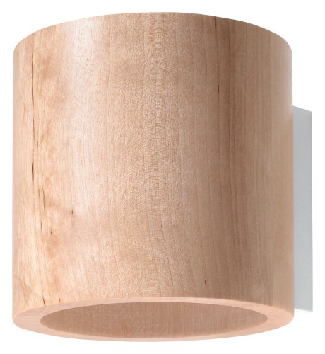 Kinkiet ORBIS SL.0490 z naturalnego drewna to nowoczesne oświetlenie ścienne z efektem świecenia góra–dół. Minimalistyczna forma doskonale sprawdzi się w salonie, sypialni, holu oraz wnętrzach skandynawskich i japandi.