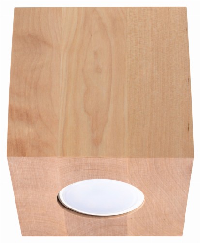 Plafon QUAD Sollux GU10 z naturalnego drewna to minimalistyczna lampa sufitowa idealna do salonu, sypialni lub korytarza. Geometryczna forma i ciepły kolor drewna doskonale wpisują się w nowoczesne, loftowe oraz skandynawskie wnętrza.