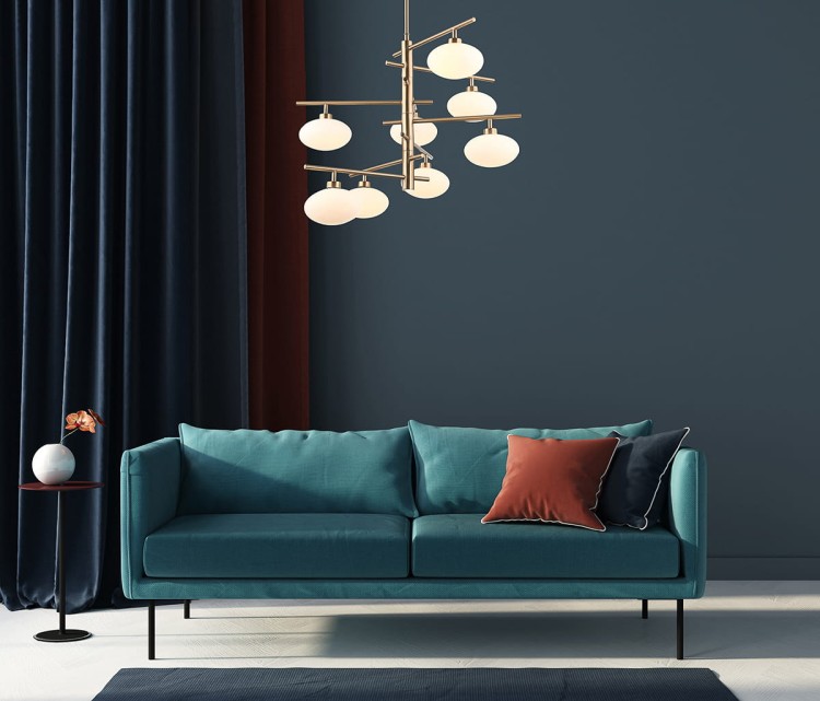 Lampa sufitowa FIORENZO Italux MDM3661-8 BRO+W w kolorze mosiądzu z białymi kloszami. Wykonana z metalu i szkła. 8xG9 max 25W, LED kompatybilna. Wymiary: 60x42 cm. Idealna do salonu, jadalni, sypialni. Styl elegancki, nowoczesny. Gwarancja 2 lata