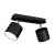 Lampa sufitowa DIXIE BLACK czarna plafon 2xGX53 MLP7600