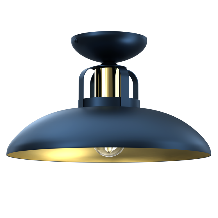 Granatowo-złota lampa sufitowa FELIX Milagro 1xE27 doda wnętrzu klasy i ciepła. Doskonała do salonu, jadalni, kuchni lub korytarza. Design i jakość w jednym.