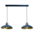 Stylowa lampa FELIX BLUE/GOLD Milagro MLP7715 zachwyca kontrastem kolorów. Dwa metalowe klosze w odcieniu granatu i złota dodają wnętrzu charakteru i elegancji. Doskonała do wnętrz w stylu modern lub glamour.
