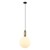 Stylowa lampa wisząca ALDEVA Italux z kulistym kloszem to doskonały wybór do eleganckich wnętrz. Połączenie brązu antycznego i białego szkła tworzy nowoczesny i dekoracyjny efekt w sypialni lub jadalni.