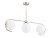 Nowoczesna lampa ASTANA WHITE Alfa 63085 zachwyca złotym wykończeniem i mlecznobiałymi kulami. Doskonała do wnętrz glamour, modern, japandi i loft soft. Trzy punkty światła E14 zapewniają komfortowe, nastrojowe oświetlenie.
