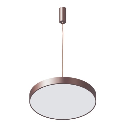Lampa sufitowa ORBITAL Italux 30W LED w kawowym kolorze to eleganckie oświetlenie nad stół i wyspę. Średnica 40 cm, strumień 1800 lm oraz neutralna barwa 4000K zapewniają nowoczesny wygląd i funkcjonalne światło.