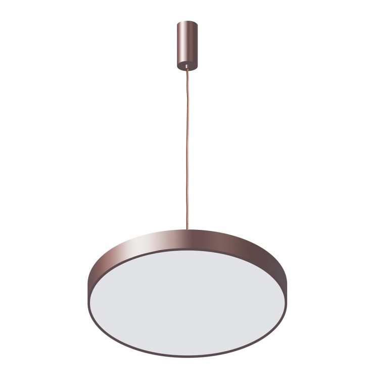 Lampa sufitowa ORBITAL Italux 30W LED w kawowym kolorze to eleganckie oświetlenie nad stół i wyspę. Średnica 40 cm, strumień 1800 lm oraz neutralna barwa 4000K zapewniają nowoczesny wygląd i funkcjonalne światło.