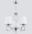 Lampa sufitowa SYNA 3x40W chrom to elegancki żyrandol z białymi abażurami. Zapewnia przyjemne, równomierne światło i doskonale pasuje do klasycznych oraz nowoczesnych wnętrz. Producent Alfa.