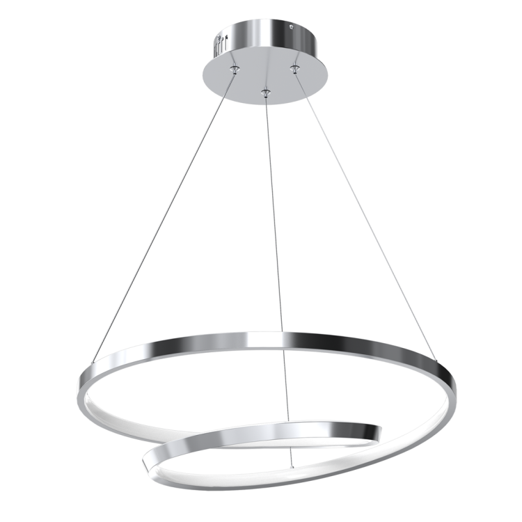 Lampa sufitowa LUCERO ML7949 Milagro to nowoczesna lampa LED w chromowanym wykończeniu. Designerskie ringi oraz neutralna barwa światła 4000K doskonale sprawdzą się w salonie, jadalni lub nowoczesnej kuchni