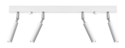 Plafon EYETECH 4xG9 biały Sollux SL.0905 to nowoczesna lampa sufitowa z czterema regulowanymi reflektorami. Minimalistyczny design i uniwersalny biały kolor sprawiają, że doskonale pasuje do salonu, sypialni, kuchni oraz korytarza
