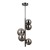 Lampa sufitowa CANELLO Italux 5xG9 w kolorze czarnego chromu z dymionymi, szklanymi kulami. Nowoczesna oprawa wykonana z metalu i szkła, idealna do salonu, jadalni czy sypialni. Wysokość całkowita 75,5 cm. Gwarancja producenta 2 lata