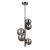 Lampa sufitowa CANELLO Italux 5xG9 w kolorze czarnego chromu z dymionymi, szklanymi kulami. Nowoczesna oprawa wykonana z metalu i szkła, idealna do salonu, jadalni czy sypialni. Wysokość całkowita 75,5 cm. Gwarancja producenta 2 lata