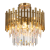 Plafon ASPEN ML8810 Milagro w kolorze złotym zachwyca elegancką formą i kryształowymi zawieszkami. Wyposażony w 6 oprawek E14 doskonale oświetli salon, sypialnię, jadalnię lub hol. Idealny wybór do wnętrz glamour i modern classic