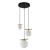 Lampa sufitowa MERSETA 3xE14 Italux zachwyca trzema białymi kulami opal zawieszonymi kaskadowo. Detale w kolorze antycznego brązu podkreślają jej elegancki wygląd. Idealna nad stół, wyspę kuchenną lub do salonu.