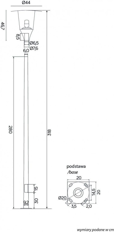 Elegancka latarnia METIS MTS-ME27 została zaprojektowana do oświetlania dużych przestrzeni zewnętrznych. Trwała stalowa konstrukcja, aluminiowa głowica oraz wymienne źródło światła E27 gwarantują wieloletnie użytkowanie.