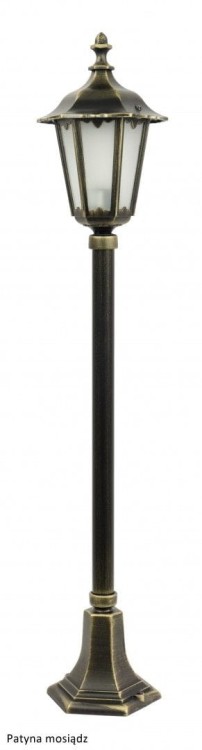 RETRO MIDI K 5002/2/M to klasyczna lampa stojąca do ogrodu i na taras. Piaskowane szkło subtelnie rozprasza światło, tworząc przyjemną atmosferę wokół domu. Trwała konstrukcja z aluminium zapewnia odporność na warunki atmosferyczne