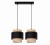Nowoczesna lampa LUNA 2xE27 z podwójnym abażurem łączy elegancką czerń z ciepłym kolorem juty. Idealna do wnętrz w stylu boho, eko lub scandi – doda im naturalnego uroku i lekkości.