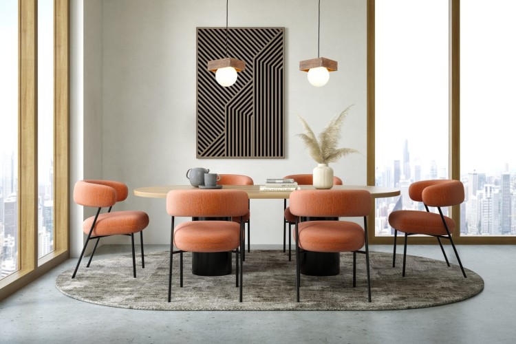 Lampa BLOOM 1xG9 to funkcjonalne i dekoracyjne oświetlenie z naturalnym akcentem drewna. Kompaktowe wymiary i elegancki klosz czynią ją doskonałym rozwiązaniem nad stołem, w przedpokoju lub jako pojedynczy punkt światła w salonie.