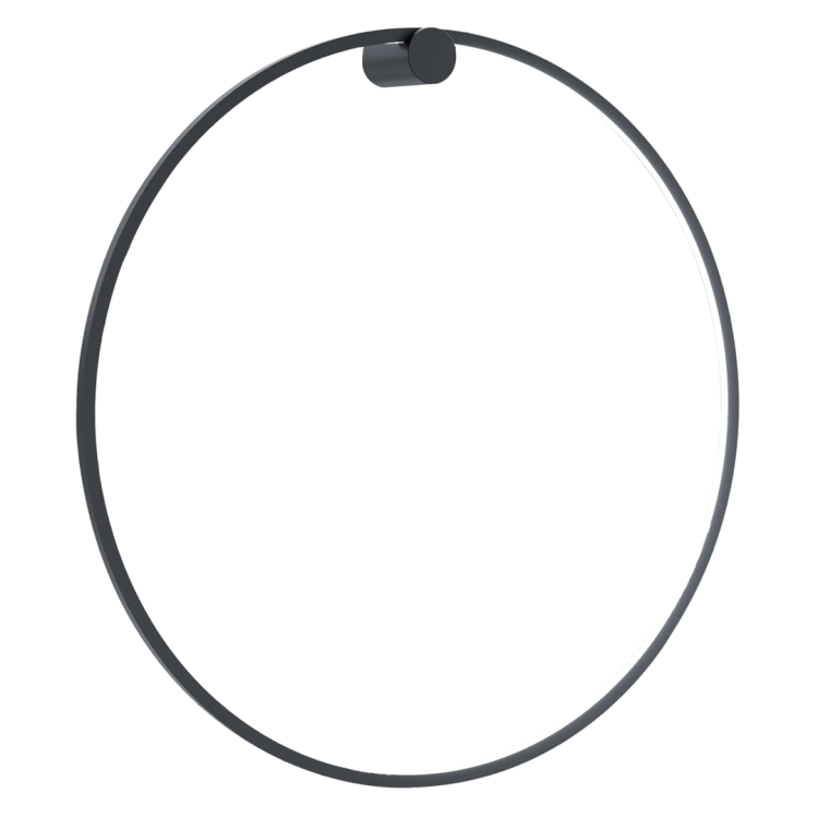 Kinkiet SATURNO 46W LED czarny 80 cm Milagro ML8852 to nowoczesny pierścień o mocy 2500 lm i barwie 4000K. Idealny do łazienki dzięki IP44. Smukła forma i minimalistyczny design podkreślają styl wnętrza
