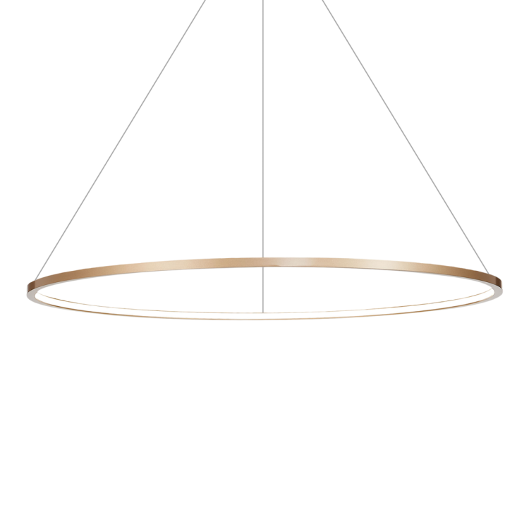 Złota lampa LED SATURNO 57W Milagro ML8863 to elegancki pierścień o średnicy 100 cm. Emituje 3100 lm światła o barwie 4000K. Idealna do salonu, jadalni i łazienki. Regulowana wysokość i szeroki kąt świecenia zapewniają wygodę użytkowania.
