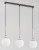 Stylowa lampa VOLDA PICOLO 3xE14 złota Alfa z trzema białymi kloszami w formie kul. Doskonała nad stół w jadalni, do kuchni i nowoczesnego salonu. Pasuje do LED.